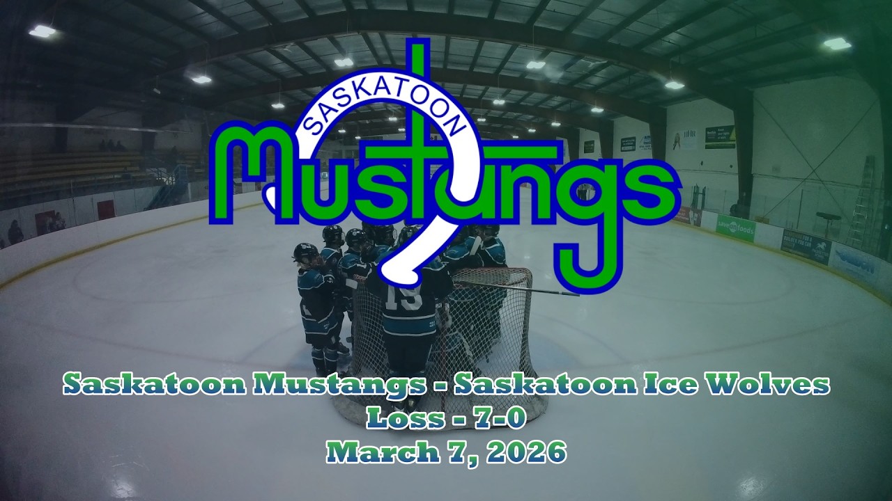 Saskatoon Mustangs vs Saskatoon Ice Wolves - Loss - 0-7