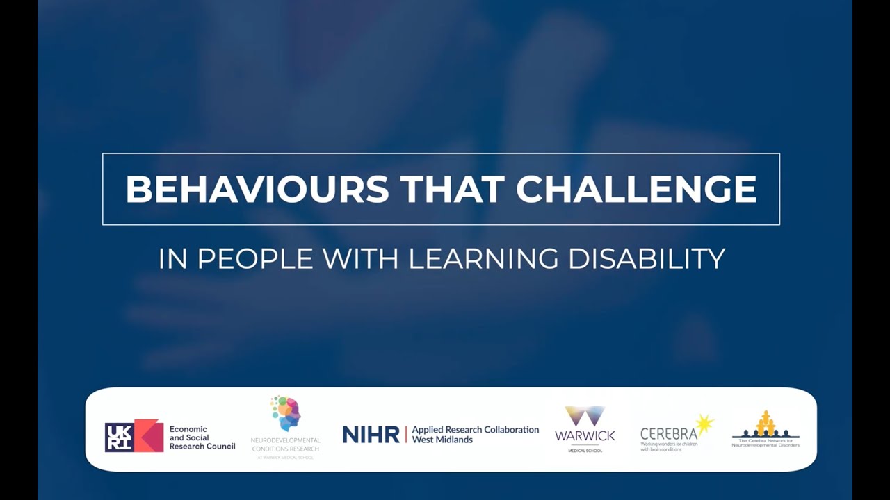 Behaviours that Challenge in People with Learning Disability (2/4)