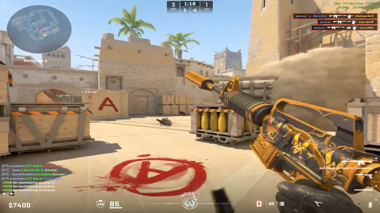dust2 long flash gladiator
