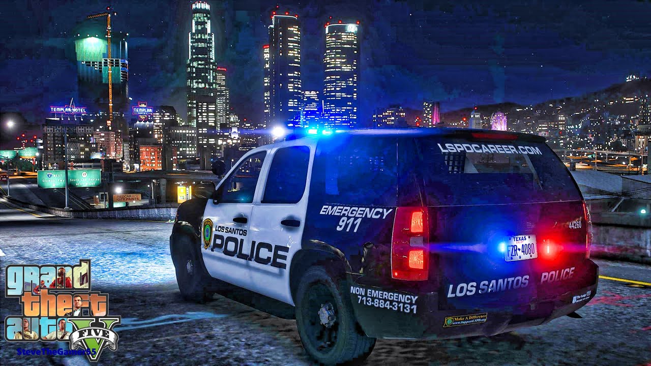 City Patrol|| GTA 5 Mod Lspdfr|| HPD #lspdfr #stevethegamer55