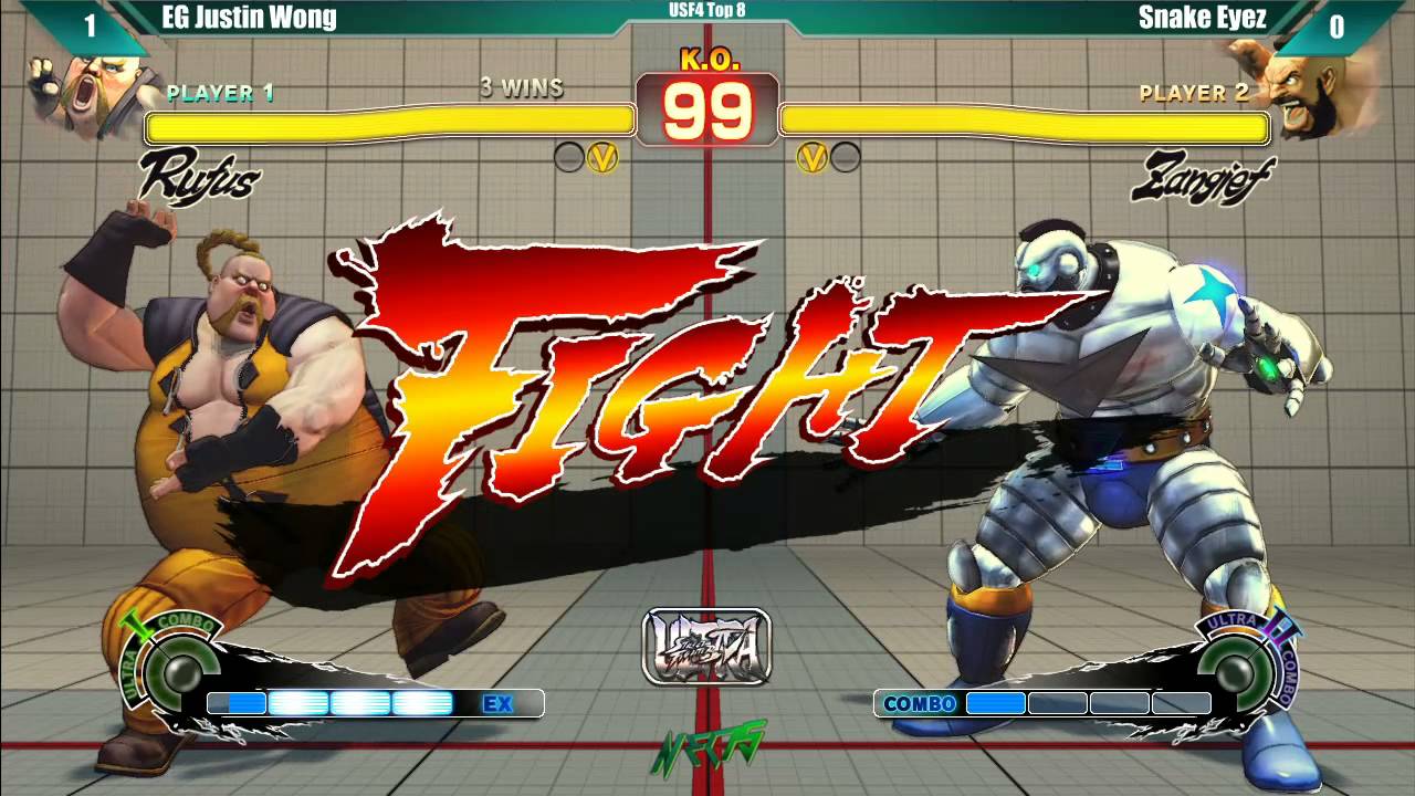 NEC15 - USF4 - Top 8 - EG Justin Wong vs Snake Eyez
