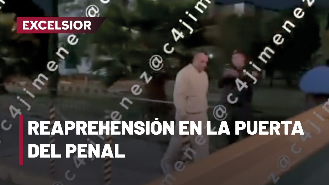 Detienen a “El Cariguante” al salir del Reclusorio Norte en CDMX