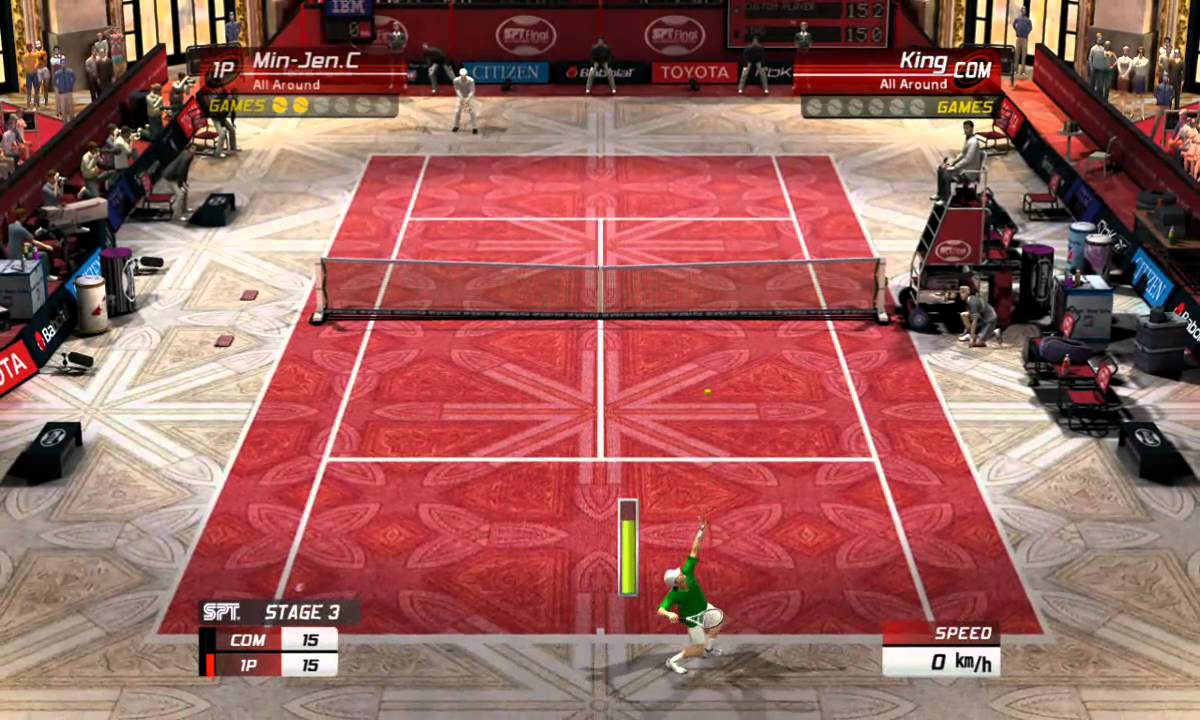 Virtua Tennis 3: Custom Player (All Around) V.S. King (LV.37)