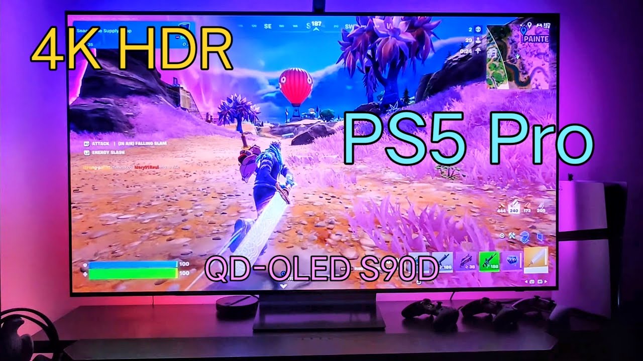 FORTNITE 4K 60FPS on Ultimate Gaming Setup 🔥 | PS5 Pro ⚡ | Samsung S90D QD-OLED | Govee