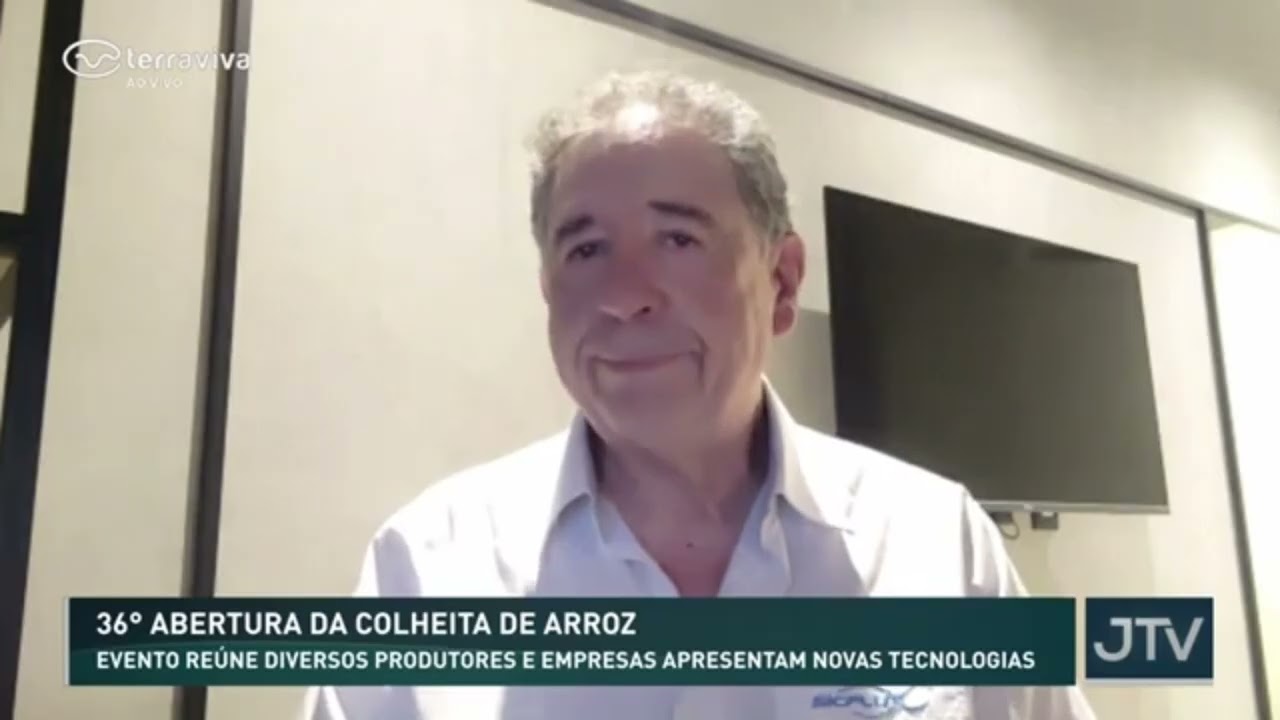 Roberto Munhoz, CEO da Sicflux, ao vivo no Terra Viva - 36ª Abertura da Colheita do Arroz