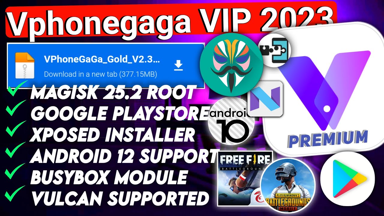 VphoneGAGA Gold latest 2023 | vphonegaga 32bit - 64bit - vphone gaga android 10