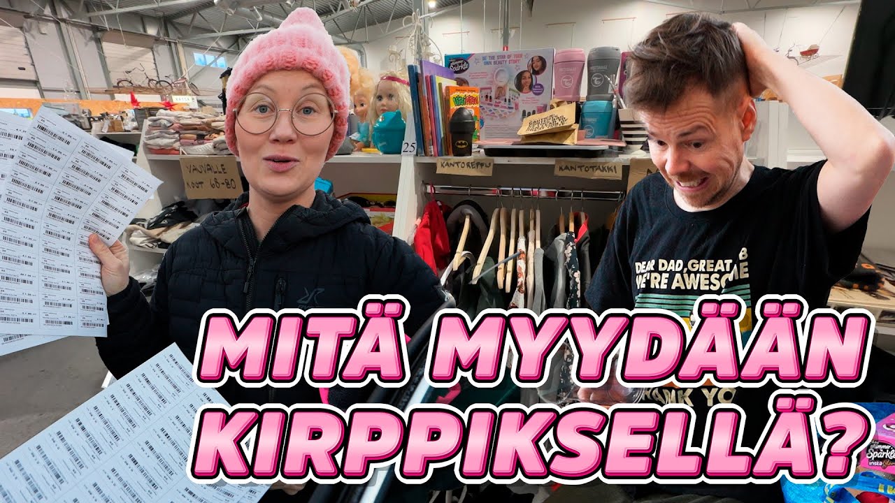 VIEDÄÄN KIRPPIKSELLE TAVARAA MYYNTIIN