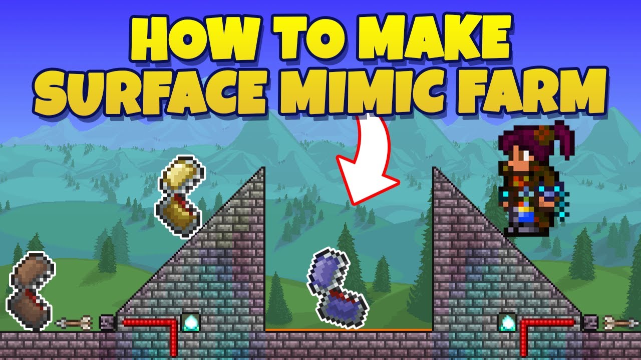 How to make Surface Mimic Farm in Terraria