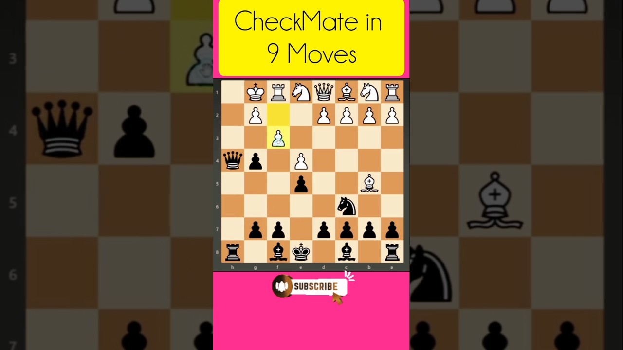 Chess Series # 62 ] Win Game in 9 Moves ! Checkmate #faizeegames