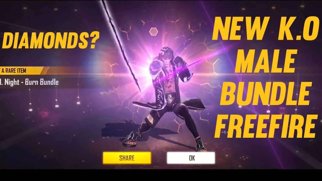 NEW K.O NIGHT MALE BUNDLE TOKEN TOWER IN FREEFIRE ||HOW TO GET NEW K.O NIGHT MALE BUNDLE ||NEW EVENT