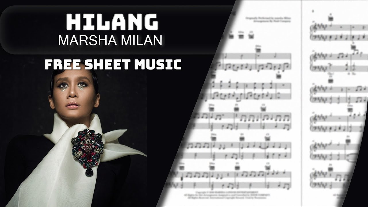 [PIANO TUTORIAL] FREE SHEET MUSIC - Hilang (Marsha Milan)