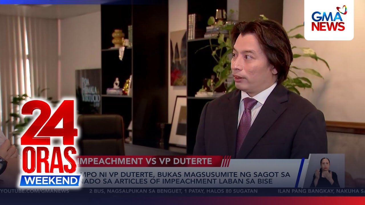 VP Duterte camp to submit impeachment response; Senate tightens security | 24 Oras Weekend