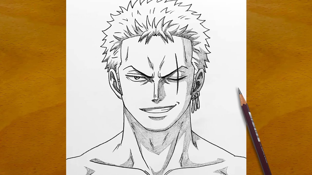 How to Draw Zoro Like a Pro ⚔️ | Easy Anime Drawing Tutorial