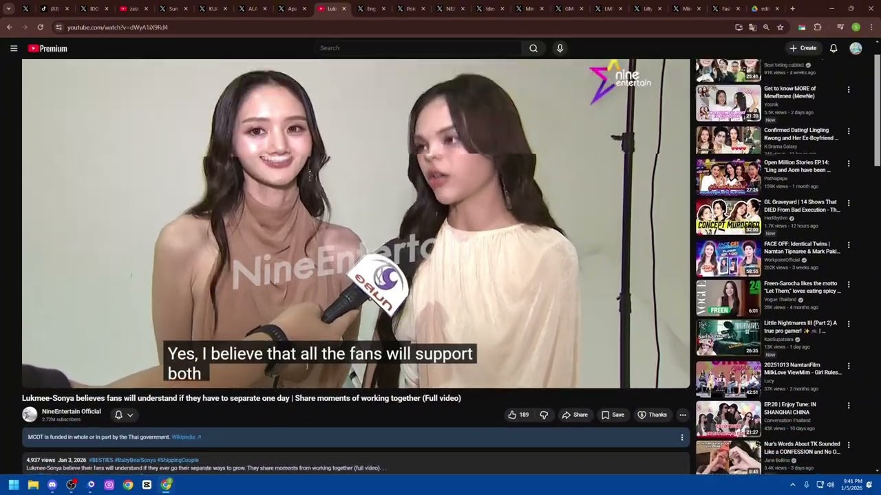 ThaiGL News (01/05/26) (MGI artists not accepting gifts, Faye & Yoko situation, FayMay fan meet..)
