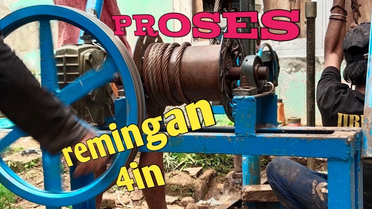 peroses pengeboran air bersih di hari kedua