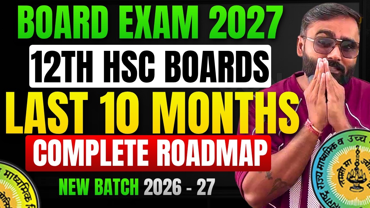 12th HSC Board Exam 2027 🧠 | LAST 10 Months Complete Roadmap | Pradeep Giri Sir