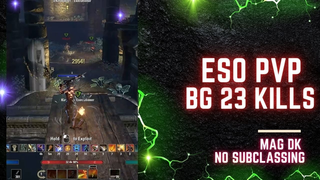 ESO PVP BG Mag DK 23-2 kills & 16K leap no Subclassing