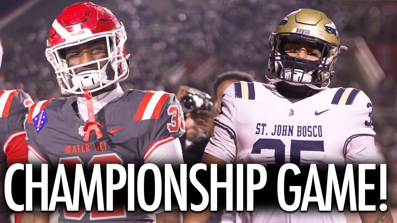 Финал-триллер чемпионата Mater Dei против St John Bosco 2024!