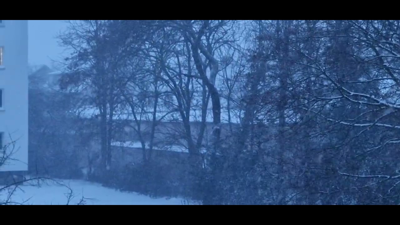 Schneewehen in Bremen am Morgen des 9. Januar