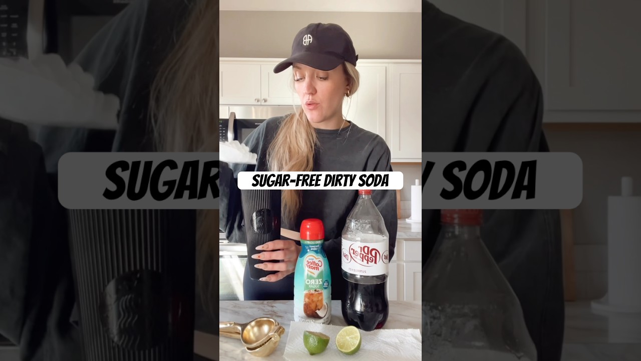 ✨BEST SUGAR-FREE DIRTY SODA✨recipe below👇🏼