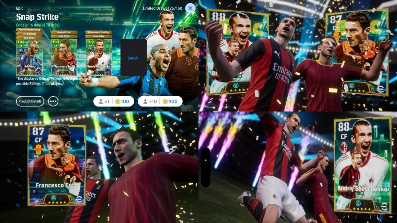 Snap Strike Pack Opening 🔥 Adriano, Francesco Totti & Andriy Shevchenko Pack Opening 🔥 eFootball 27
