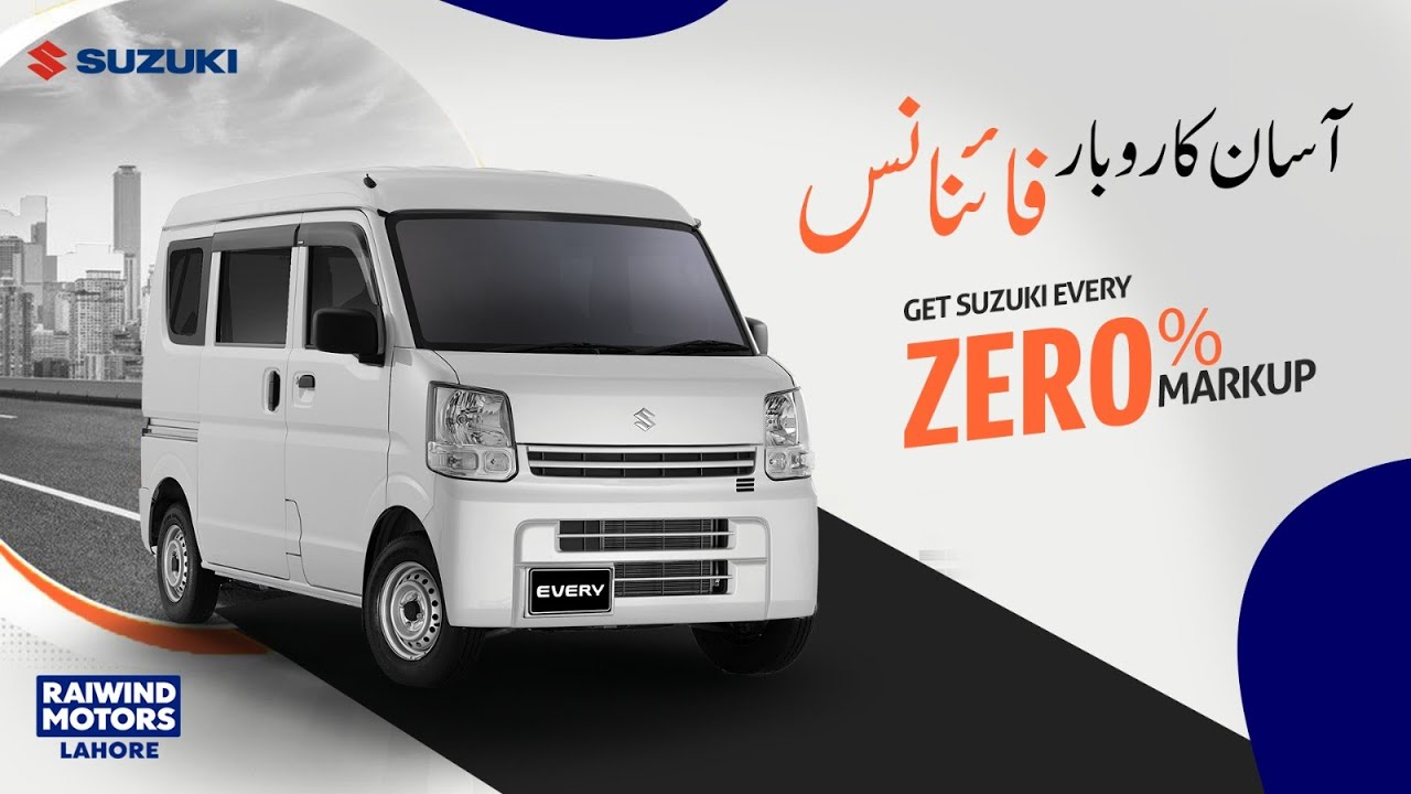 Asaan Karobar, Reliable Gaari on 0% Markup – Suzuki Every BOP | Raiwind Motors
