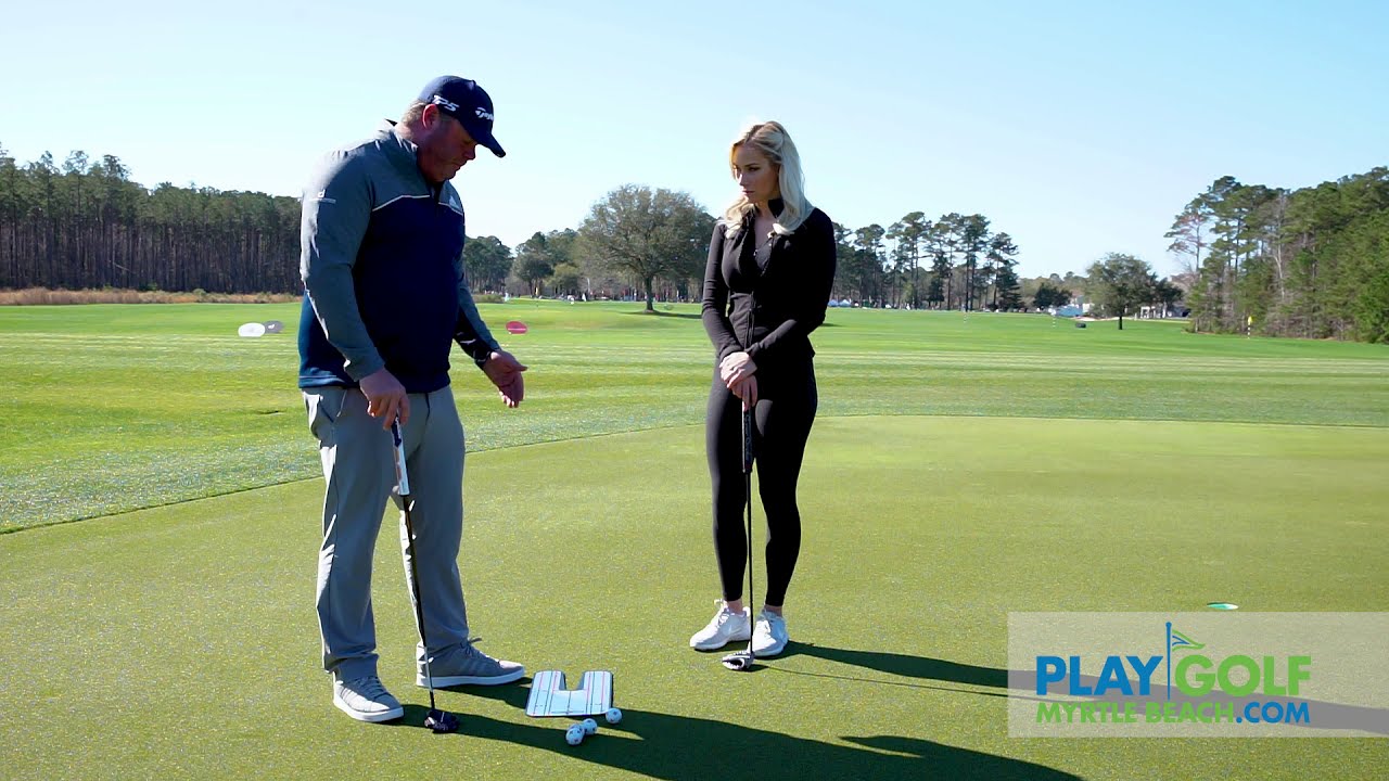 How Dustin Johnson Uses a Mirror on the Putting Green