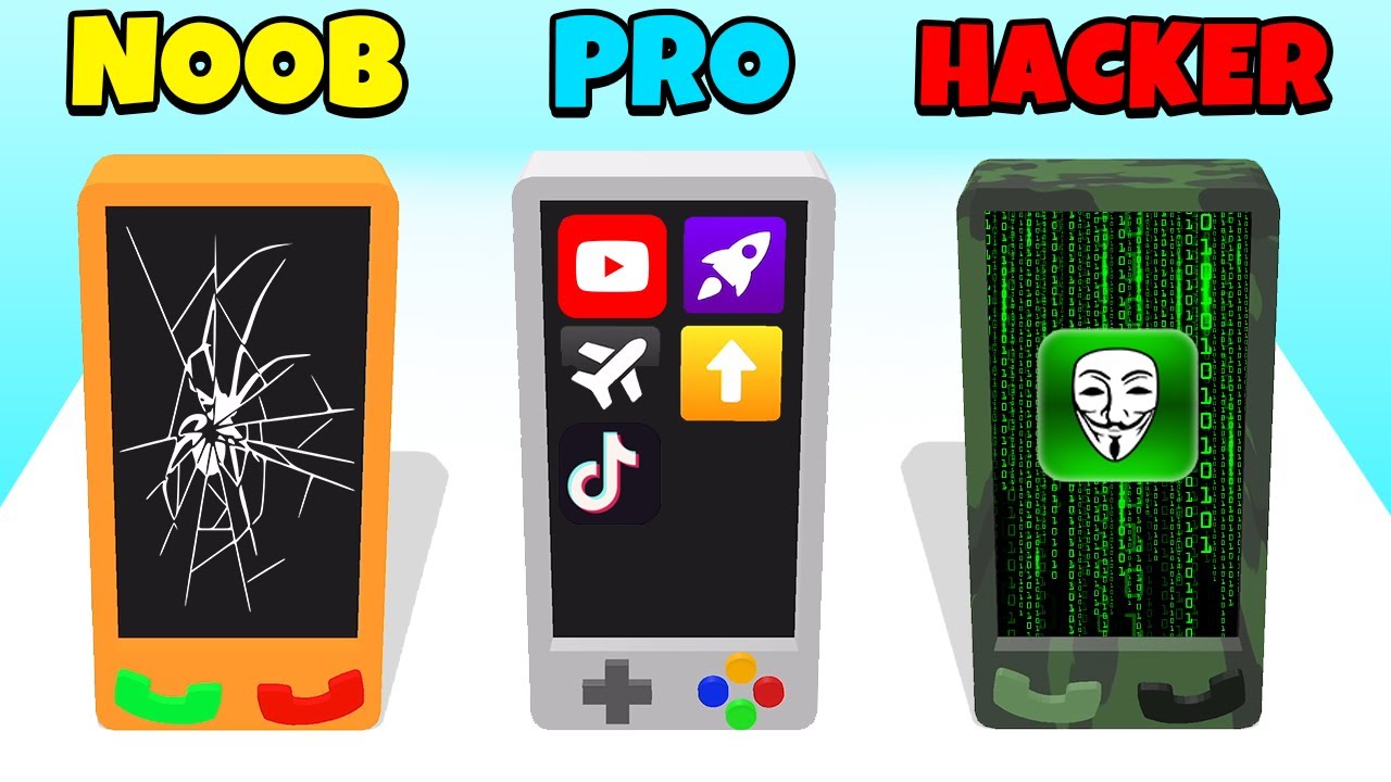NOOB vs PRO vs HACKER - Mobile Run