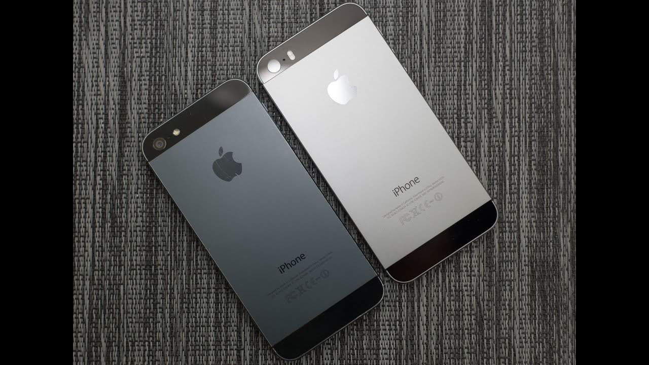 iPhone 5s (Space Gray) vs. iPhone 5 (Black/Slate) - Color Comparison