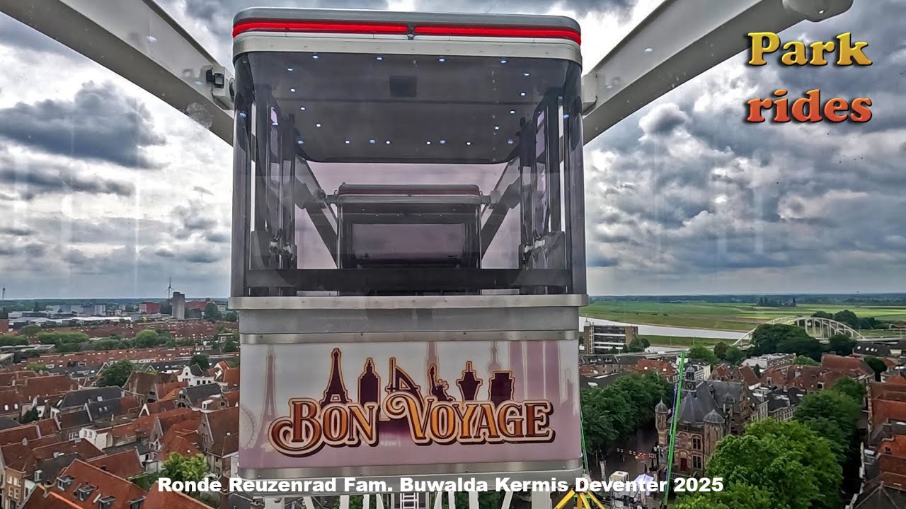 Deventer Kermis - Reuzenrad Buwalda Onride voor opening 1-6-2025