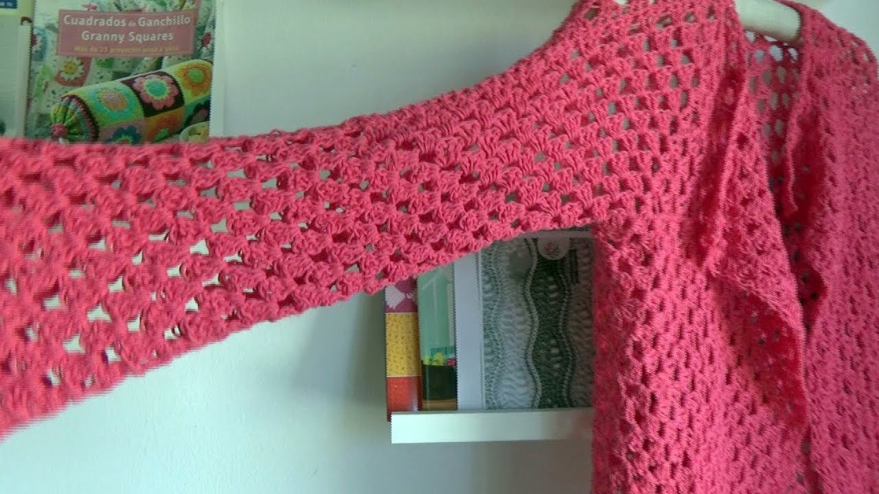Como hacer el hexágono tejido para chaqueta principiantes en ganchillo  fácil