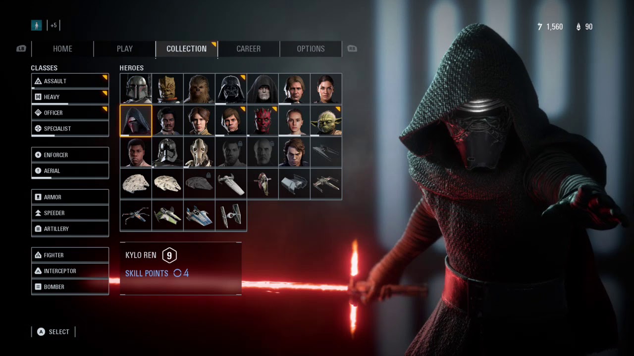 Kylo Ren Battlefront II Lightsaber Ignitions