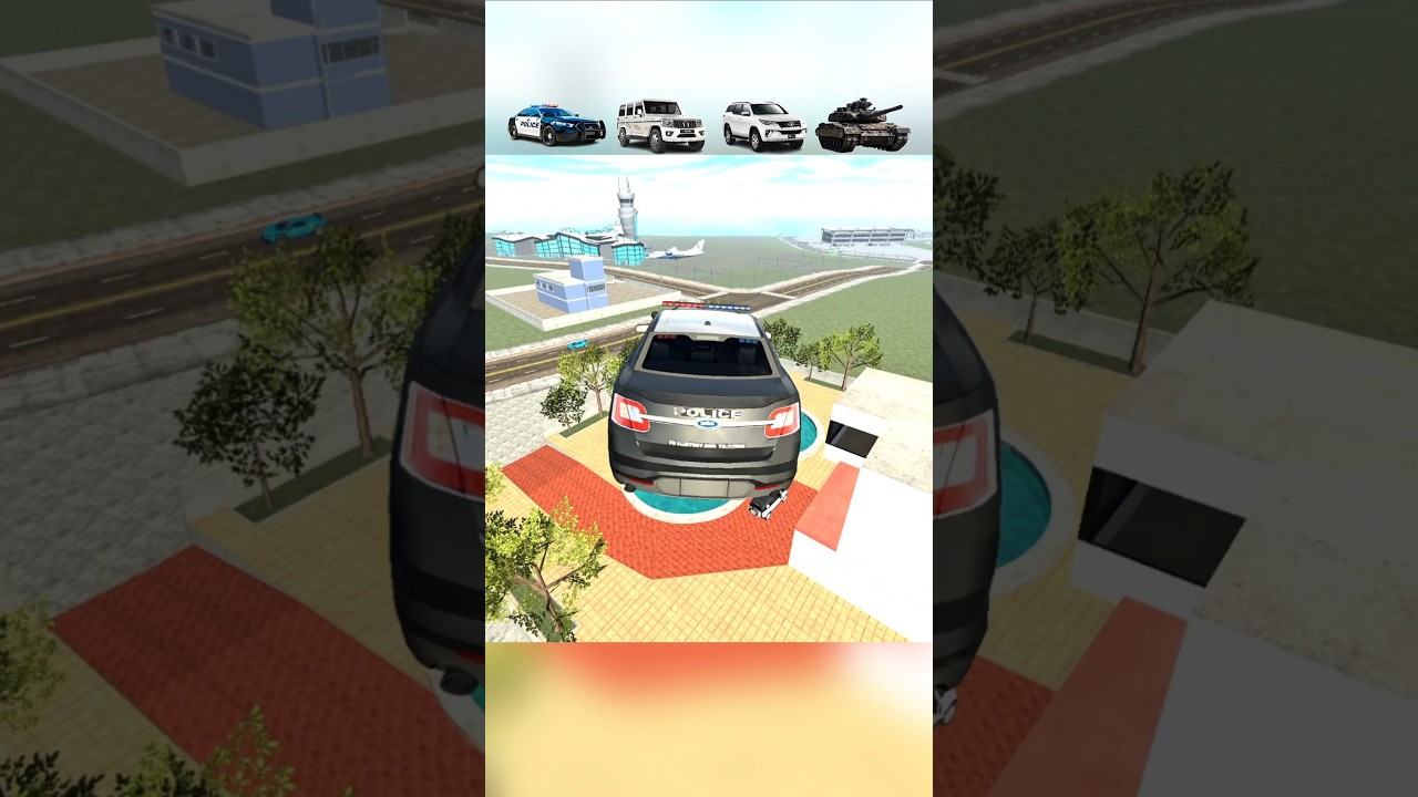 Sky High Building vs 4 Vehicles! 😱 Jump Challenge? 😱 #gaming #shorts #challenge #indianbikedriving3d