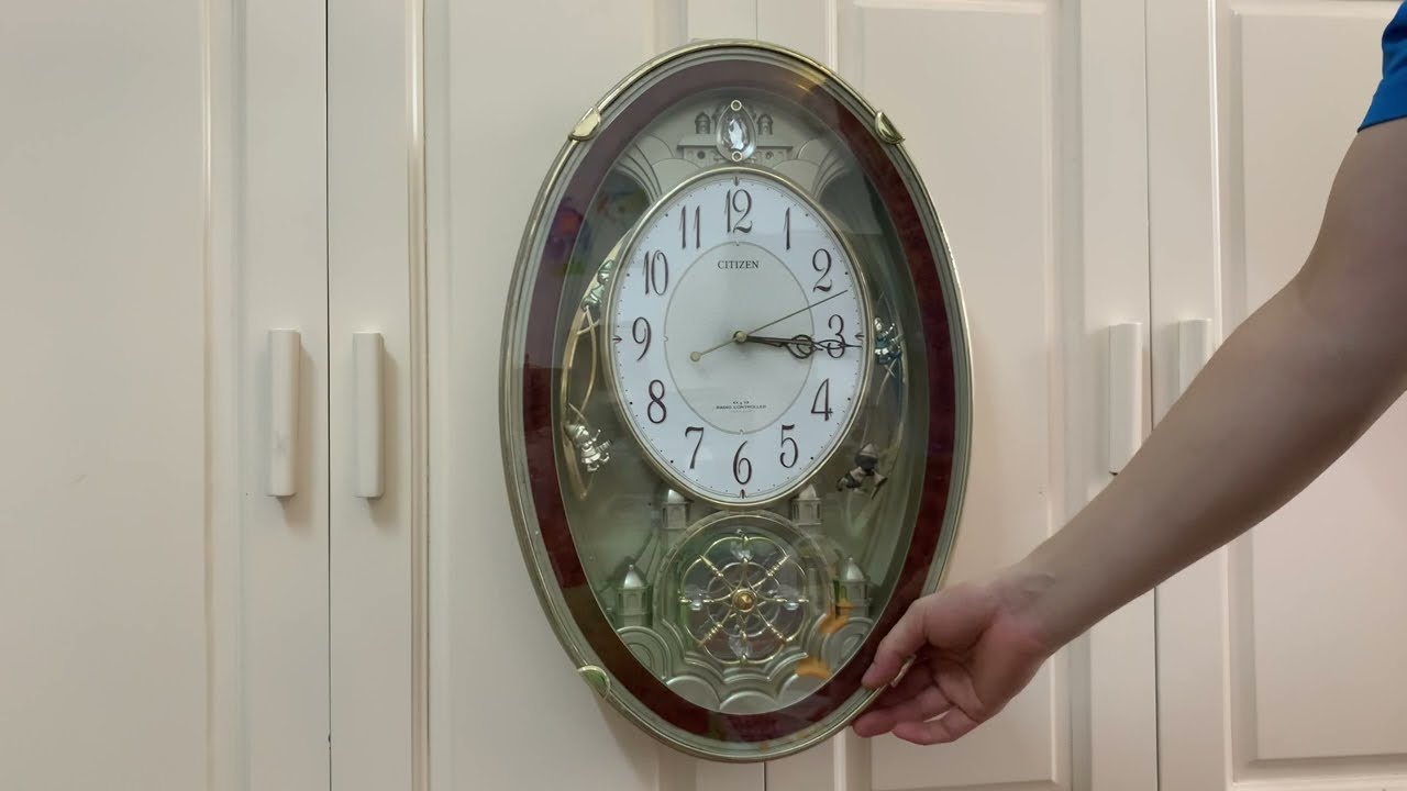 CITIZEN (シチズン) パルミューズクイーンダムDX 4MN484-O 18曲メロディ付 掛時計 music clock