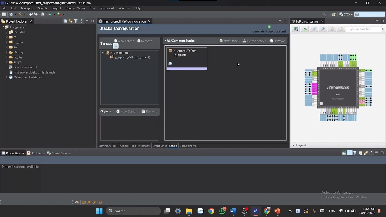 3. e2studio - Create a new project and file structure
