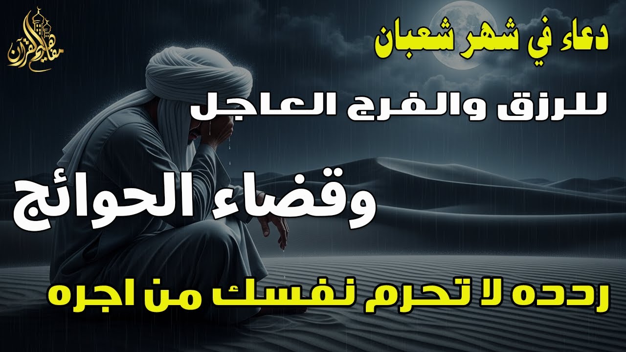 دعاء المستجاب دعاء شهر شعبان للرزق والشفاء العاجل وقضاء الحوائج 🤲(4k)