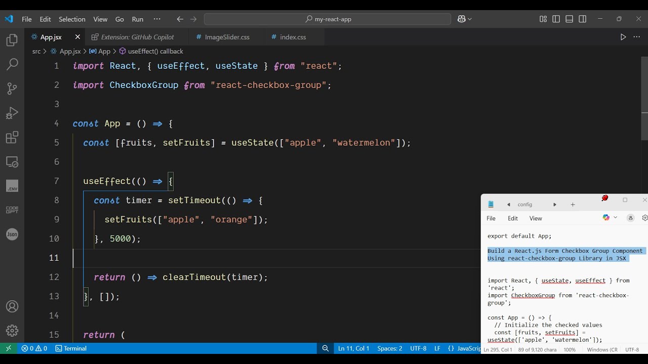 Build a React.js Form Checkbox Group Component Using react-checkbox-group Library in JSX