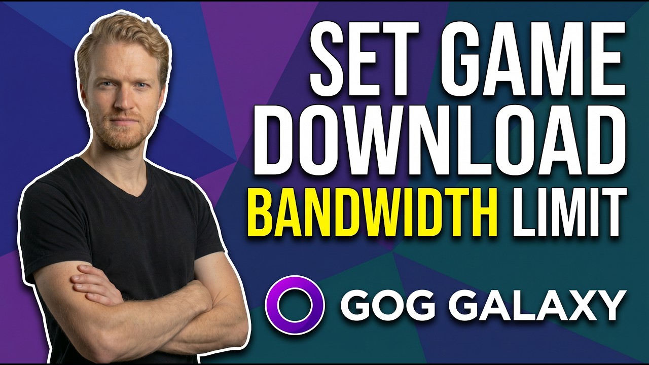 How To Set Game Download Bandwidth Limit In GOG (Easy Guide)