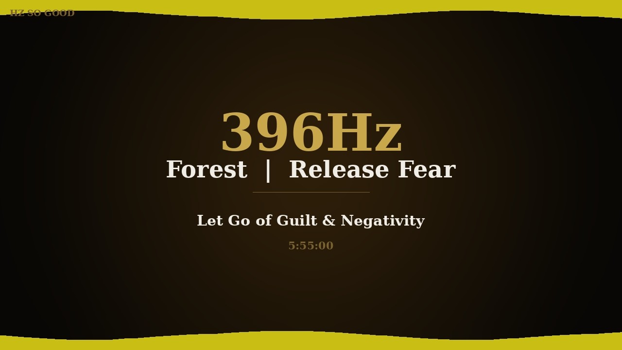 396Hz Forest | Black Screen Solfeggio Sleep Meditation Hz So Good