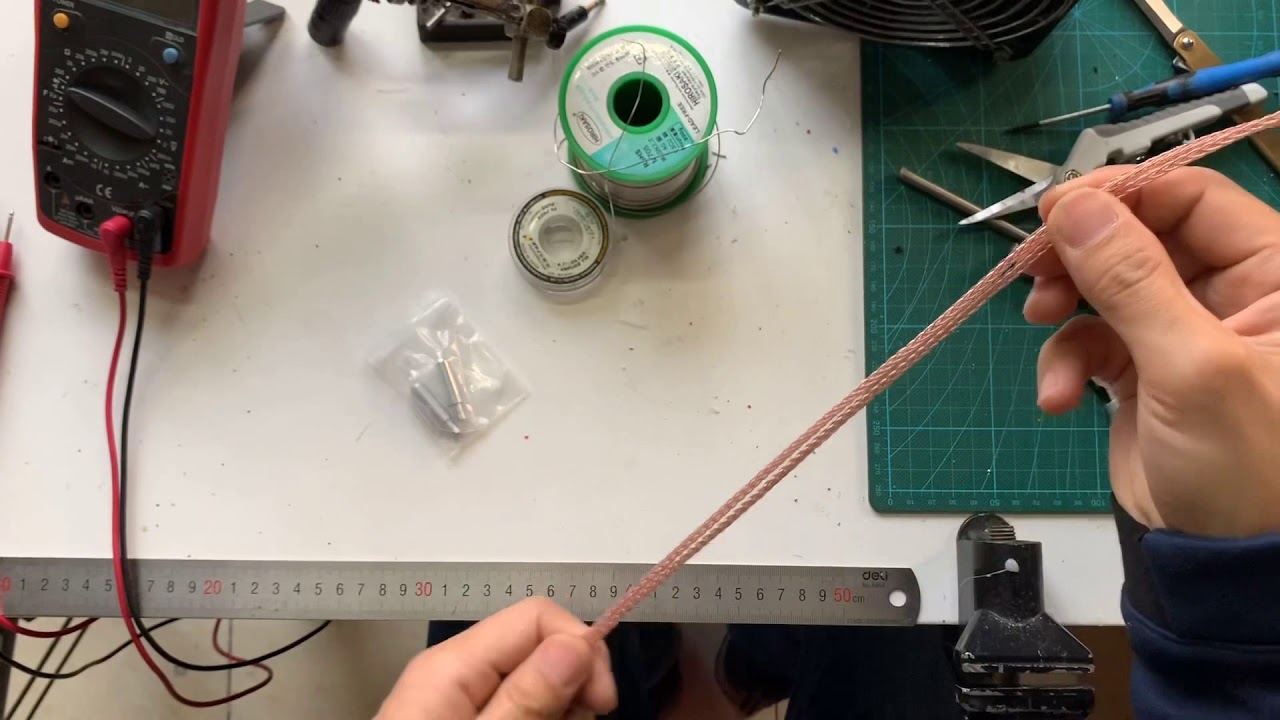 DIY 16 cores headphone cable