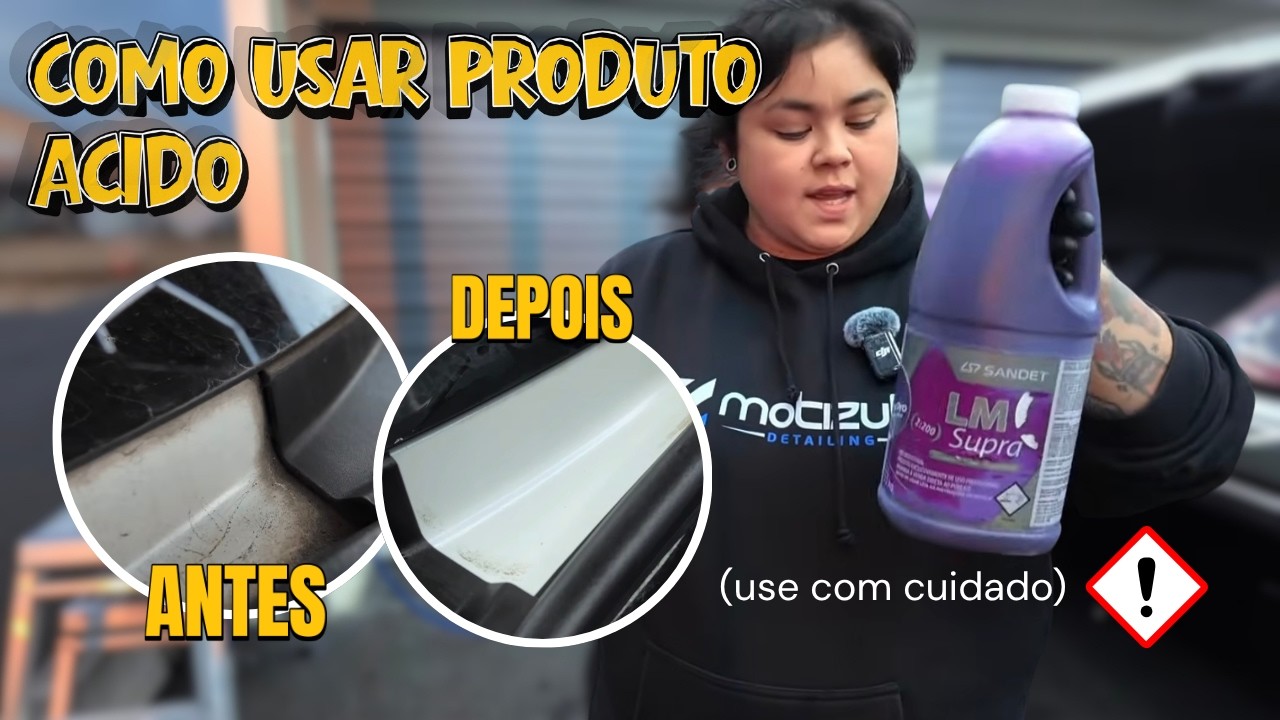🧪☠️ Como usar Sandet LM Supra (ácido) para remover sujeira incrustada em cantinhos da pintura