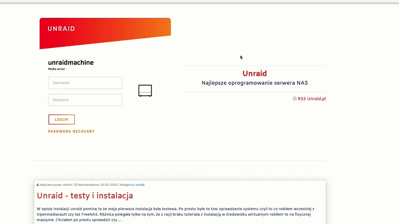 Witam na kanale unraid.pl