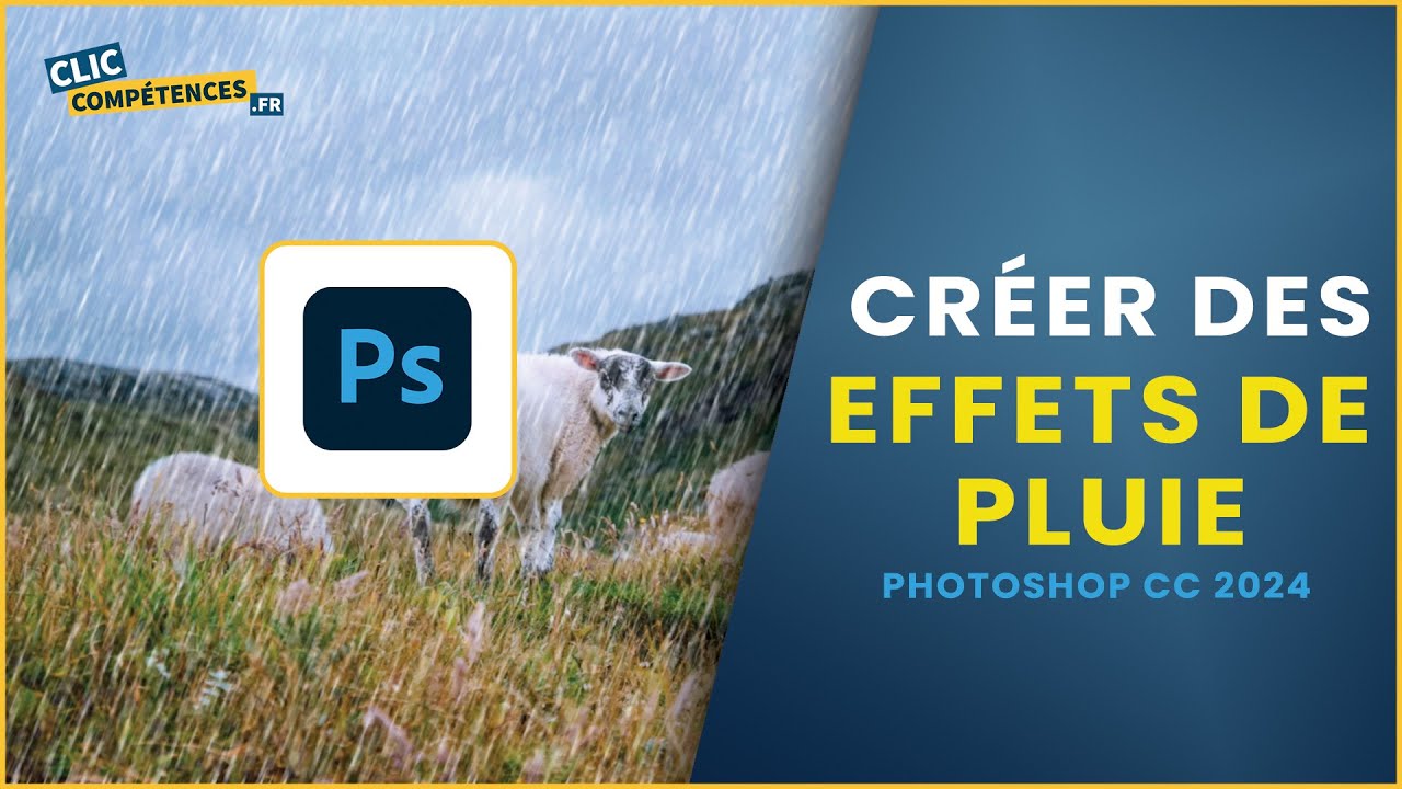 Créer des effets de pluie réalistes sur Photoshop