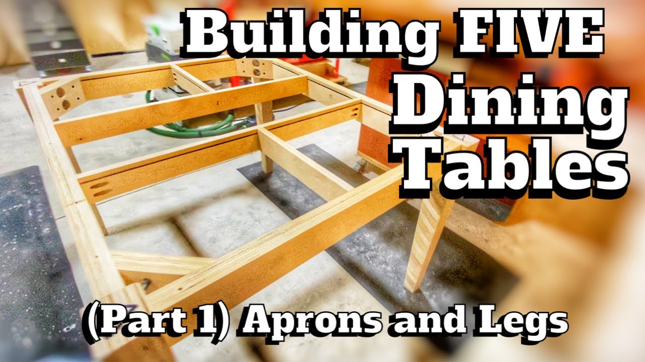 How I Made FIVE Dining Tables, PART ONE - Aprons and Legs | A Glimpse Inside How To