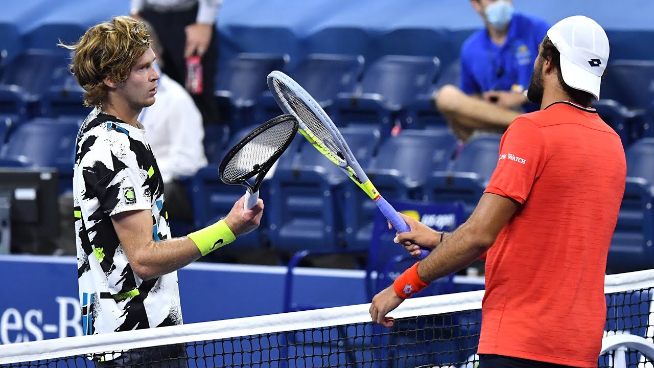 Andrey Rublev vs Matteo Berrettini Extended Highlights | US Open 2020 Round 4
