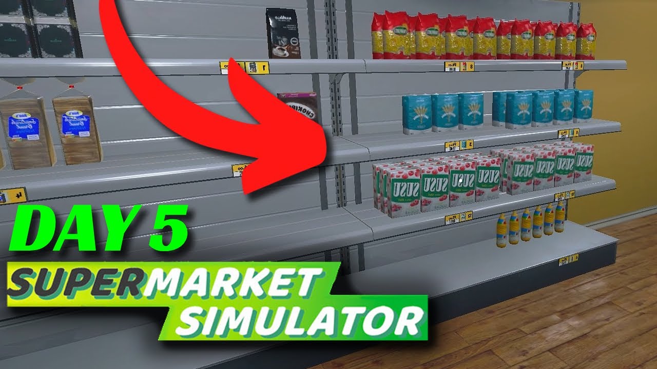 Is this the best way to stock the shelves? | Supermarket Simulator | Lets Play