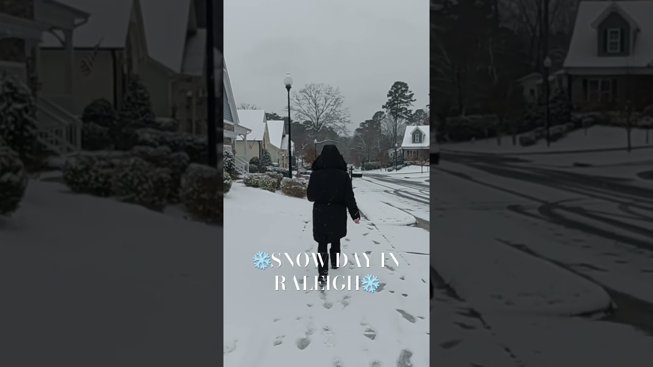 ❄️Snow in Raleigh February 20, 2025