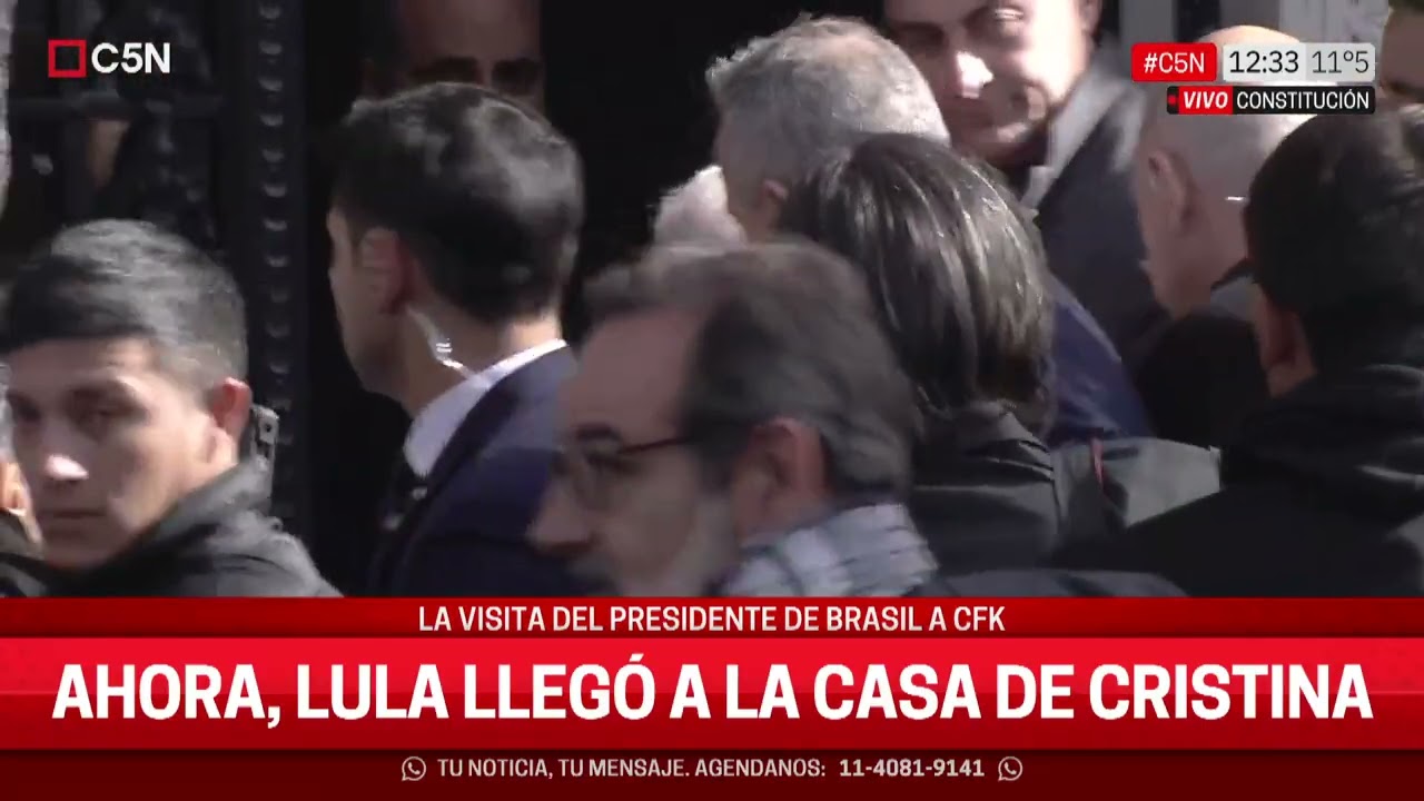 LULA DA SILVA LLEGÓ a la CASA de CRISTINA KIRCHNER
