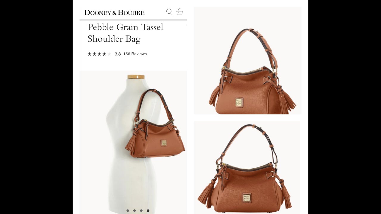 Dooney & Burke Pebble Grain Tassel Shoulder Bag | WIMB | What's in my bag