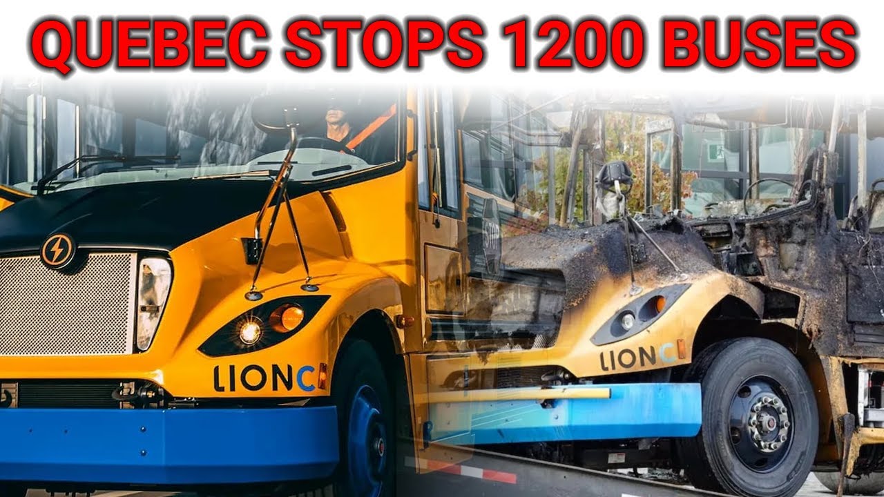 Third Fire in a Year: 1,200 Lion Electric Buses Pulled from Roads